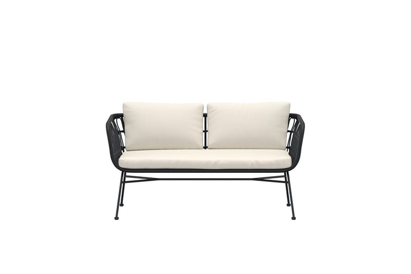 Isola 3-seters sofa utendørs - Svart - Hagemøbler - Loungemøbler - Lounge sofa