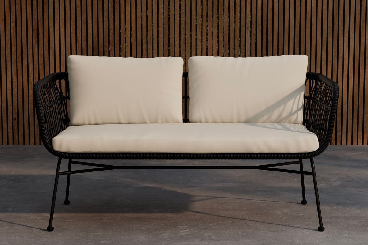 Isola 3-seters sofa utendørs - Svart