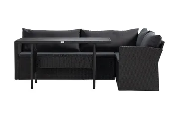 James Light Sofagruppe 5-seter - Svart - Hagemøbler - Loungemøbler - Sofagruppe utendørs