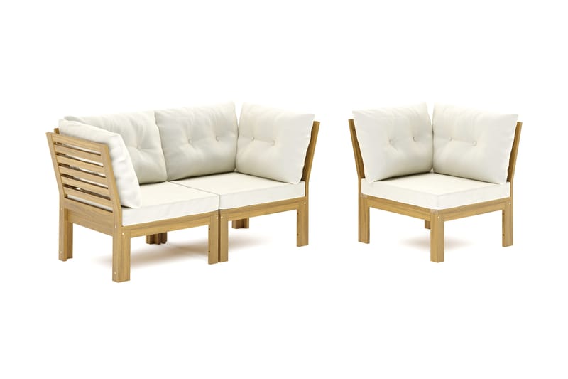 Lindha 3-seters Modulhjørnesofa Vendbar - Beige - Hagemøbler - Loungemøbler - Lounge sofa