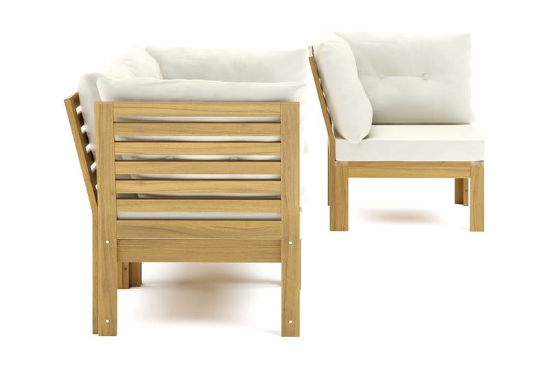 Lindha 3-seters Modulhjørnesofa Vendbar - Beige - Hagemøbler - Loungemøbler - Lounge sofa