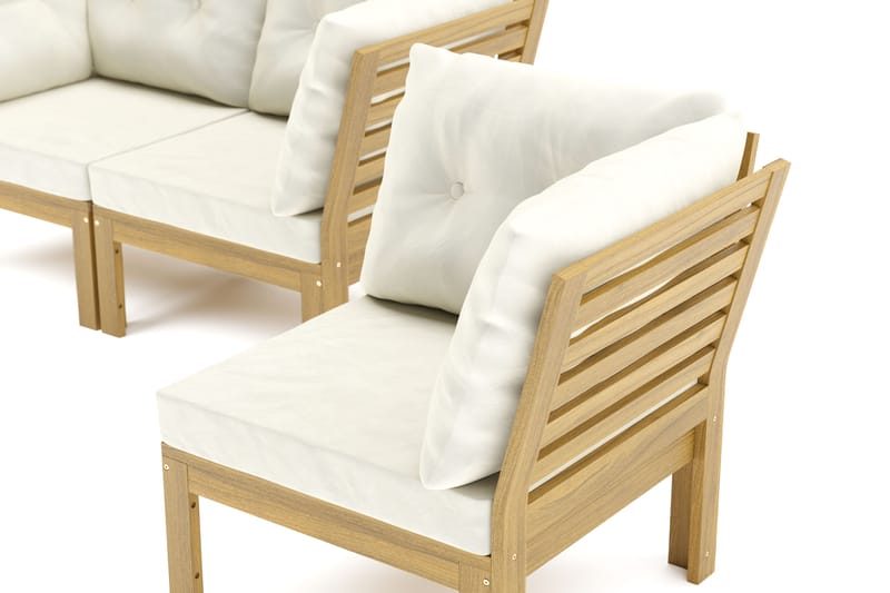 Lindha 3-seters Modulhjørnesofa Vendbar - Beige - Hagemøbler - Loungemøbler - Lounge sofa