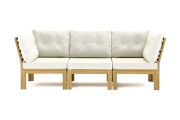Lindha 3-seters Modulsofa - Beige - Hagemøbler - Loungemøbler - Lounge sofa