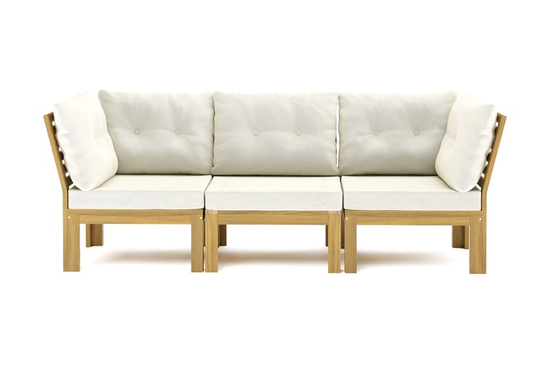 Lindha 3-seters Modulsofa - Beige - Hagemøbler - Loungemøbler - Lounge sofa