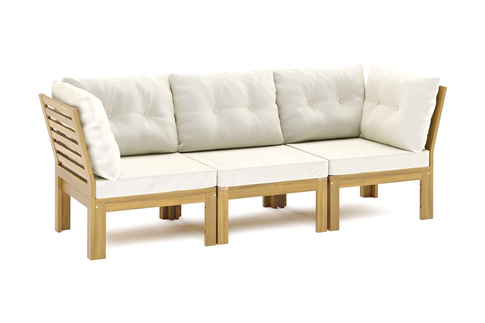 Lindha 3-seters Modulsofa - Beige - Hagemøbler - Loungemøbler - Lounge sofa
