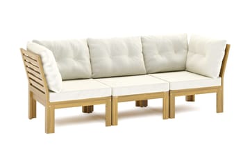 Lindha 3-seters Modulsofa - Beige - Hagemøbler - Loungemøbler - Lounge sofa