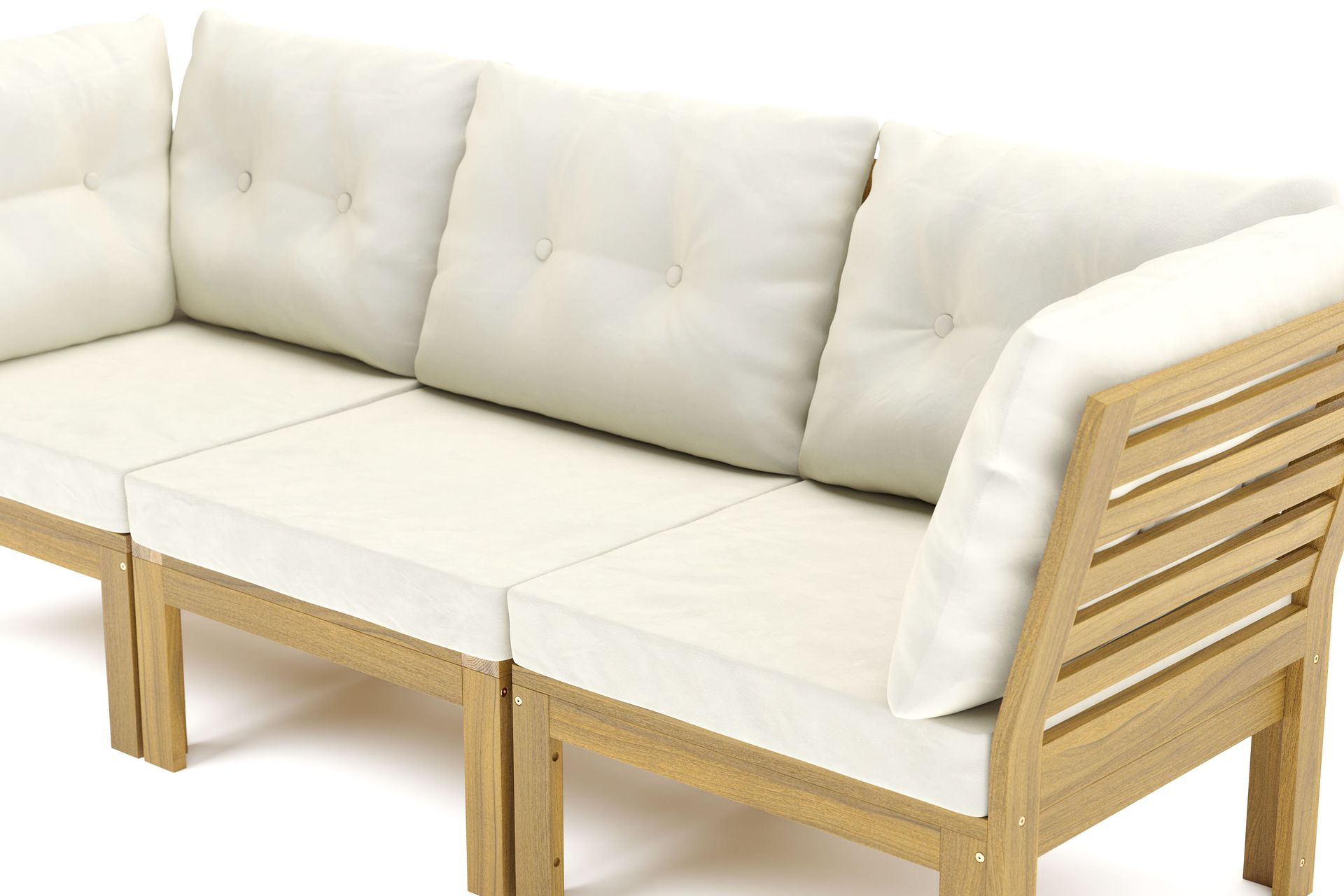 Lindha 3-seters Modulsofa - Beige - Hagemøbler - Loungemøbler - Lounge sofa
