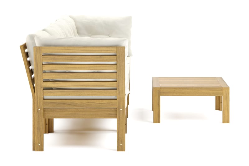 Lindha 4-seters Loungegruppe - Beige - Hagemøbler - Loungemøbler - Lounge sofa