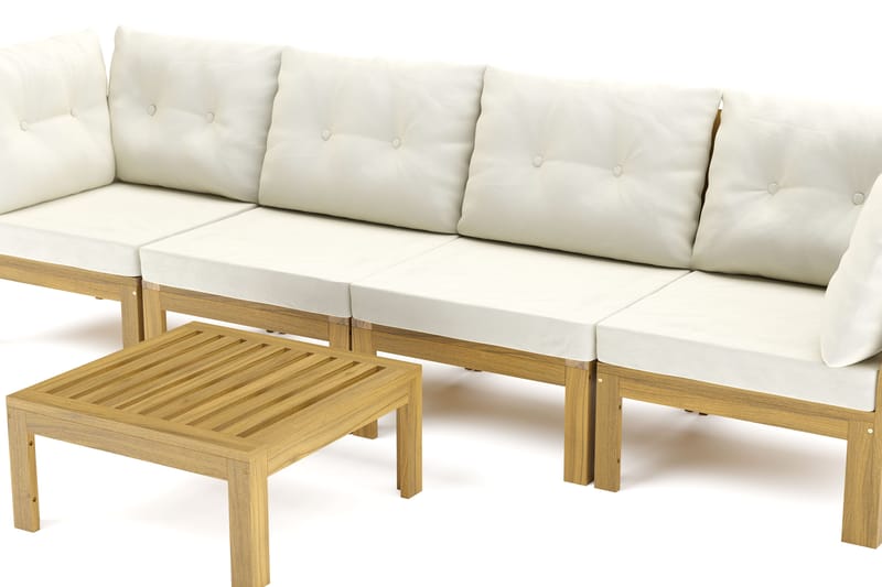 Lindha 4-seters Loungegruppe - Beige - Hagemøbler - Loungemøbler - Lounge sofa