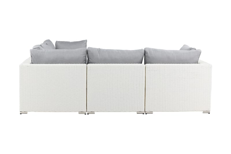Amazon Loungesofa Grå/Hvit - Venture Home - Verandamøbler - Sofagruppe utendørs - Loungesett