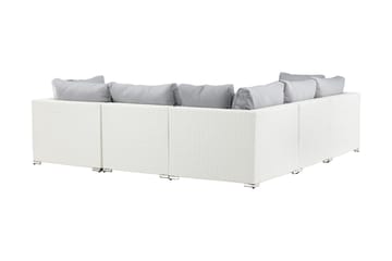 Amazon Loungesofa - Grå/Hvit - Hagemøbler - Loungemøbler - Loungesett