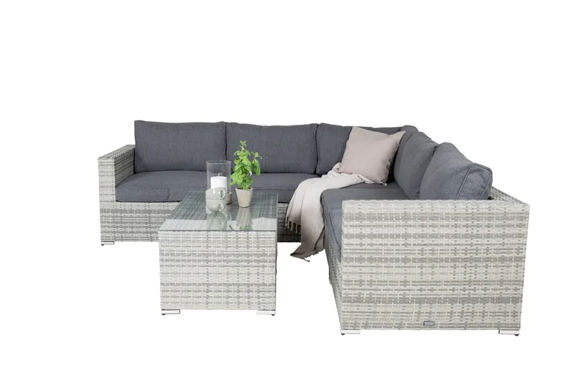 Amazon loungesofa utendørs - Grå - Hagemøbler - Loungemøbler - Loungesett