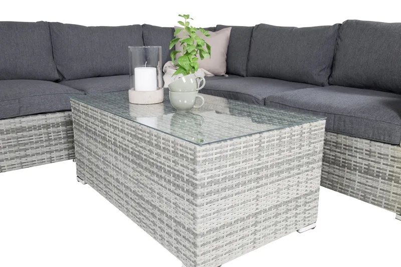 Amazon loungesofa utendørs - Grå - Hagemøbler - Loungemøbler - Loungesett