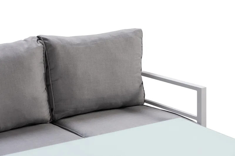 Ariany Sofagruppe - Hvit/Grå - Hagemøbler - Loungemøbler - Loungesett