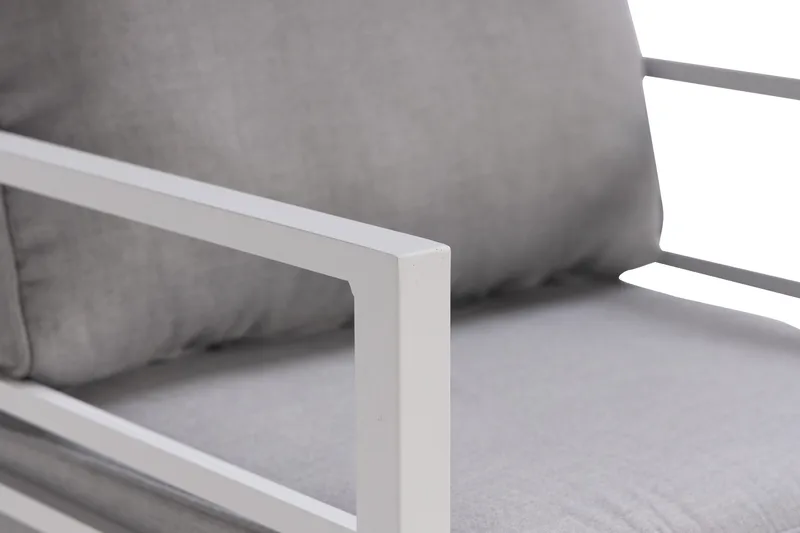 Ariany Sofagruppe - Hvit/Grå - Hagemøbler - Loungemøbler - Loungesett