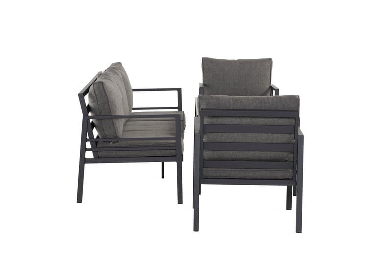 Ariany Sofagruppe - Svart/Grå - Hagemøbler - Loungemøbler - Loungesett