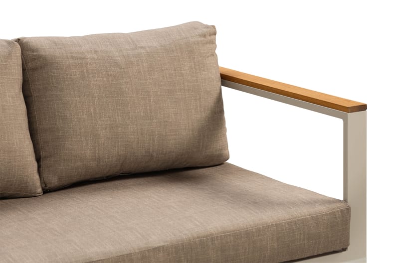 Aspvik Sofagruppe 5-seter - Beige/Grå - Hagemøbler - Loungemøbler - Loungesett