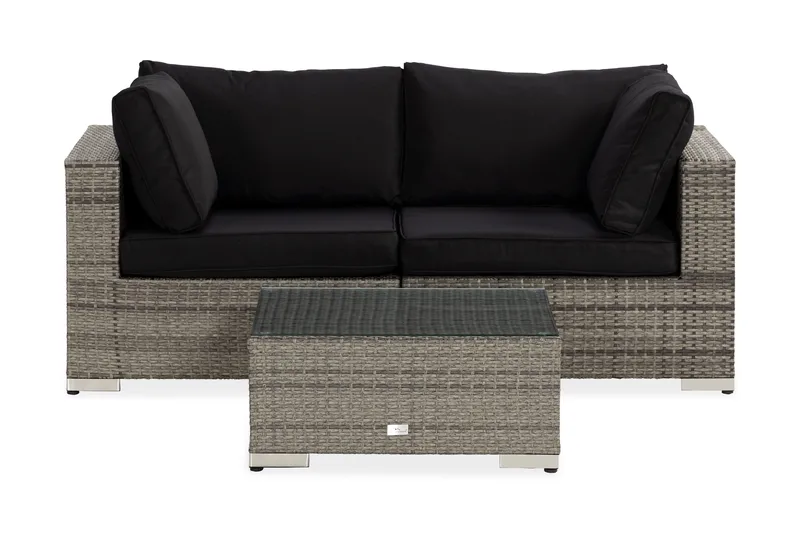 Bahamas 2h, 1 bord/divan Grå, Kunstrotting