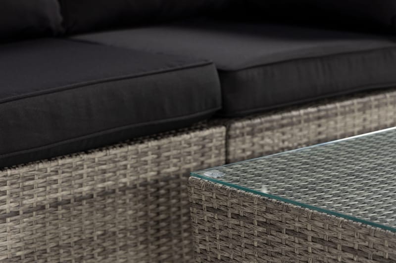 Bahamas 2h, 1 bord/divan Grå - Kunstrotting - Hage - Utemiljø - Veranda & terrasse - Verandamøbler