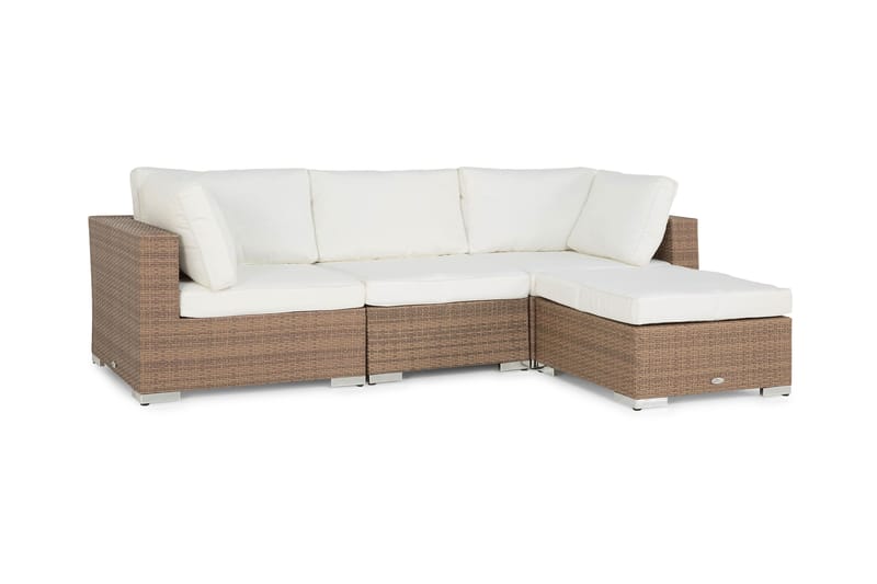 Bahamas 2h 1m 1div - Kunstrotting Sand - Verandamøbler - Sofagruppe utendørs - Loungesett