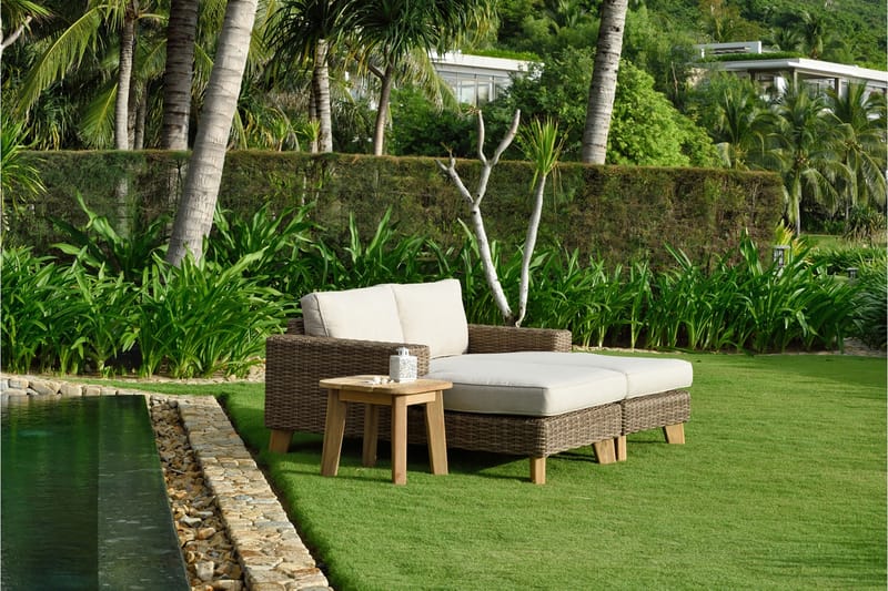 Bahamas Loungegruppe 2-4-seter - Beige - Hage - Utemiljø - Veranda & terrasse - Verandamøbler
