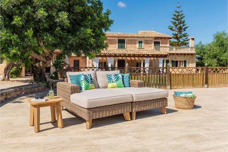 Bahamas Loungegruppe 2-4-seter - Beige - Hage - Utemiljø - Veranda & terrasse - Verandamøbler