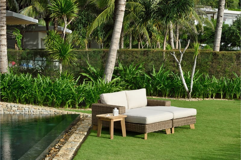 Bahamas Loungegruppe 2-4-seter - Beige - Verandamøbler - Sofagruppe utendørs - Loungesett