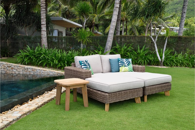Bahamas Loungegruppe 2-4-seter - Beige - Hage - Utemiljø - Veranda & terrasse - Verandamøbler