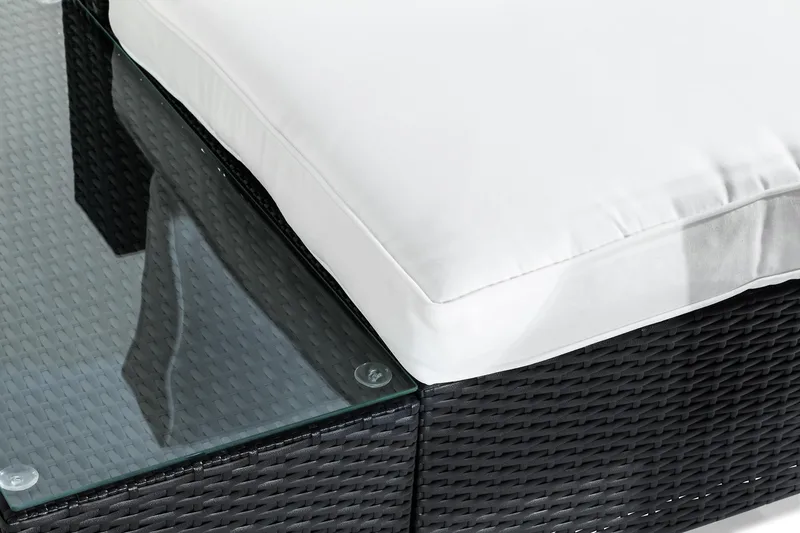 Bahamas Loungegruppe 2-seter - Svart Bord Avslutning - Hage - Utemiljø - Veranda & terrasse - Verandamøbler