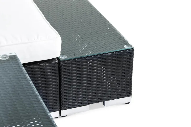 Bahamas Loungegruppe 2-seter - Svart Bord Avslutning - Hage - Utemiljø - Veranda & terrasse - Verandamøbler