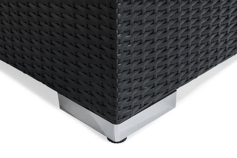 Bahamas Loungegruppe 3-seter - Svart Bord Lenestol Avslutning - Hage - Utemiljø - Veranda & terrasse - Verandamøbler