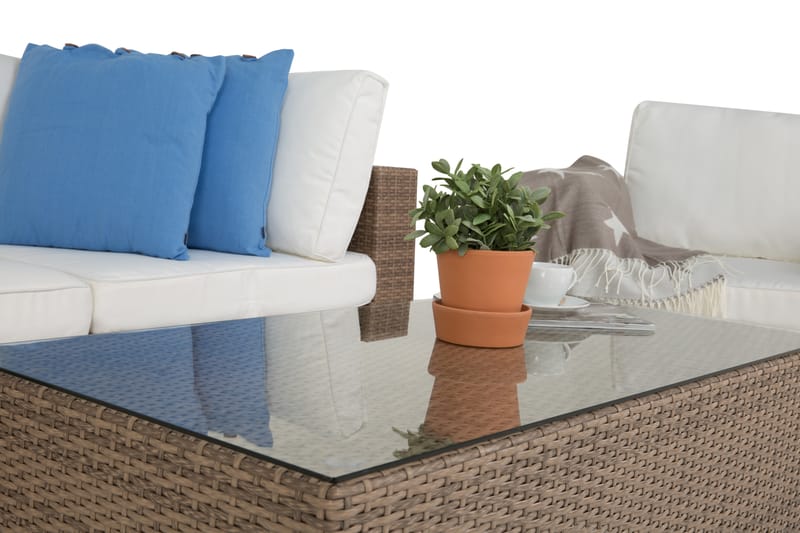 Bahamas Loungegruppe 3 Pers. Bord - Lenestol Sand - Hage - Utemiljø - Veranda & terrasse - Verandamøbler