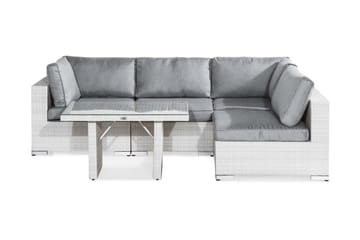 Bahamas Loungegruppe 4-seter - Hvit Bord - Hage - Utemiljø - Veranda & terrasse - Verandamøbler