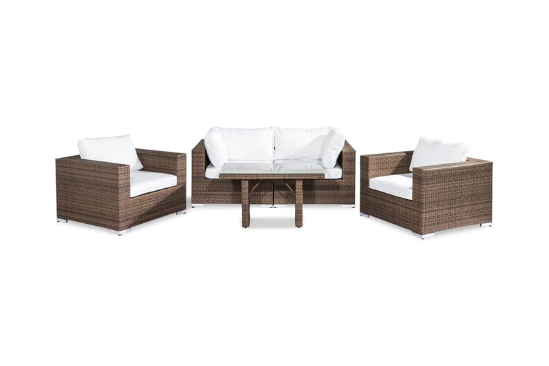 Bahamas Loungegruppe 4-seter - Sand Bord 2 Lenestoler - Hage - Utemiljø - Veranda & terrasse - Verandamøbler