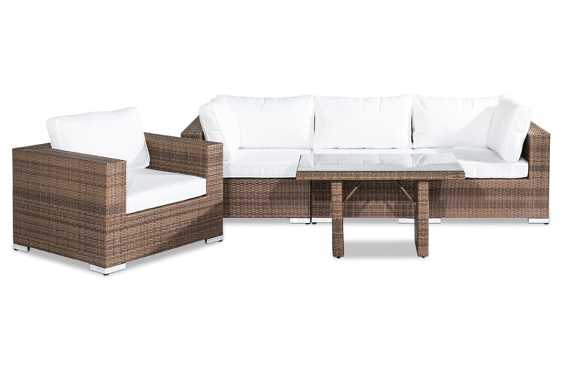 Bahamas Loungegruppe 4-seter - Sand Bord Lenestol - Hage - Utemiljø - Veranda & terrasse - Verandamøbler