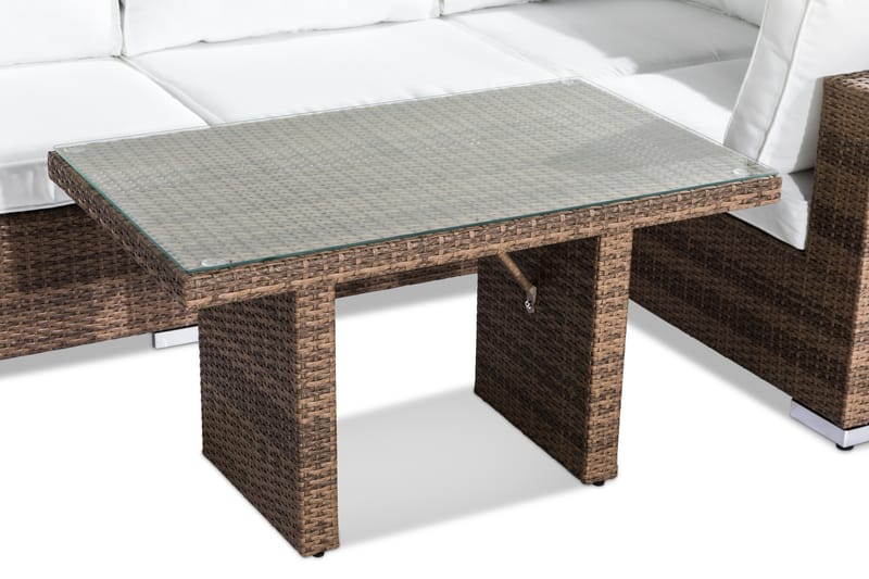Bahamas Loungegruppe 4-seter - Sand Bord - Verandamøbler - Sofagruppe utendørs - Loungesett