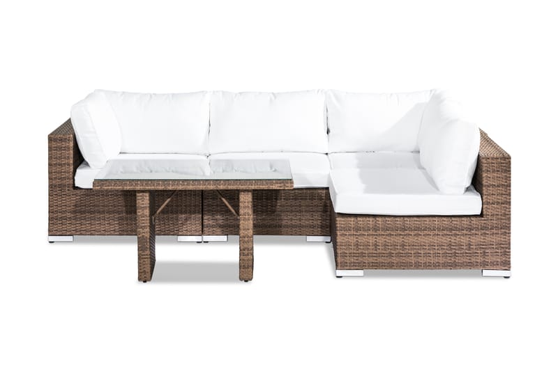 Bahamas Loungegruppe 4-seter - Sand Bord - Verandamøbler - Sofagruppe utendørs - Loungesett