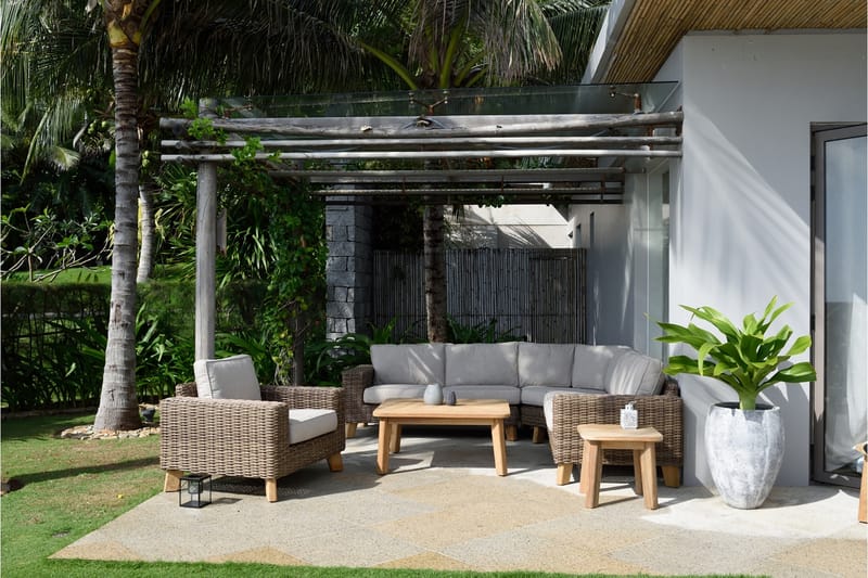 Bahamas Loungegruppe 5-seter - Beige - Hage - Utemiljø - Veranda & terrasse - Verandamøbler