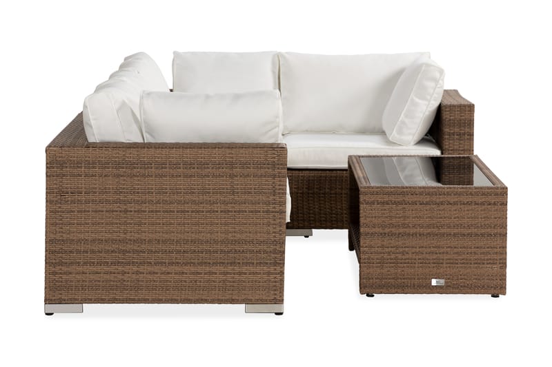 Bahamas Loungegruppe 5-seter Bord m Hylle - Sand - Hage - Utemiljø - Veranda & terrasse - Verandamøbler