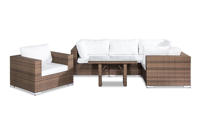 Bahamas Loungegruppe 5-seter - Sand Bord Lenestol - Hage - Utemiljø - Veranda & terrasse - Verandamøbler