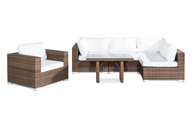 Bahamas Loungegruppe 5-seter - Sand Bord Lenestol - Hage - Utemiljø - Veranda & terrasse - Verandamøbler