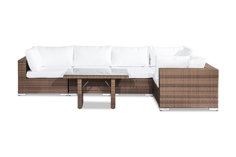 Bahamas Loungegruppe 5-seter - Sand Bord - Verandamøbler - Sofagruppe utendørs - Loungesett