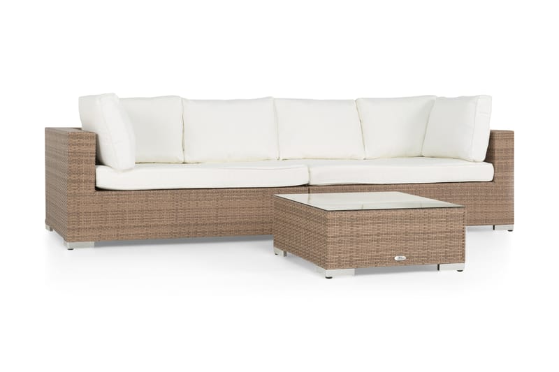 Bahamas Loungegruppe 5 Pers Divan/Bord - Sand - Hage - Utemiljø - Veranda & terrasse - Verandamøbler