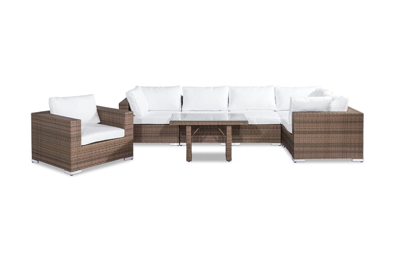 Bahamas Loungegruppe 6-seter - Sand Bord Lenestol - Hage - Utemiljø - Veranda & terrasse - Verandamøbler