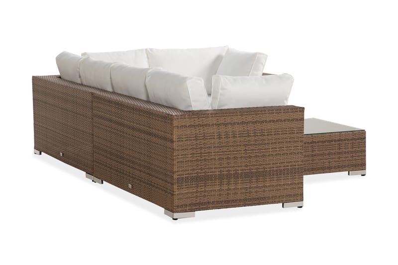 Bahamas Loungegruppe 6 Pers Divan/Bord - Sand - Hage - Utemiljø - Veranda & terrasse - Verandamøbler