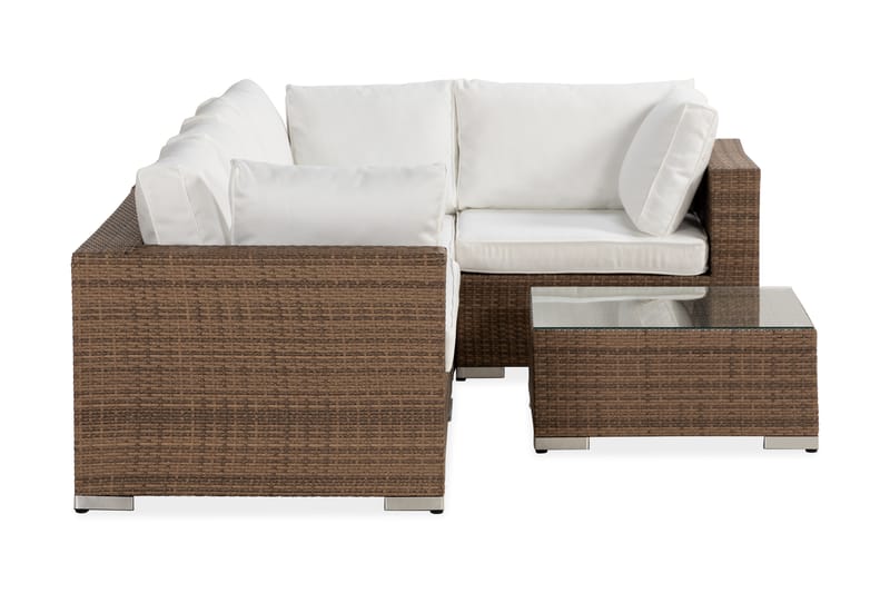 Bahamas Loungegruppe 6 Pers Divan/Bord - Sand - Hage - Utemiljø - Veranda & terrasse - Verandamøbler