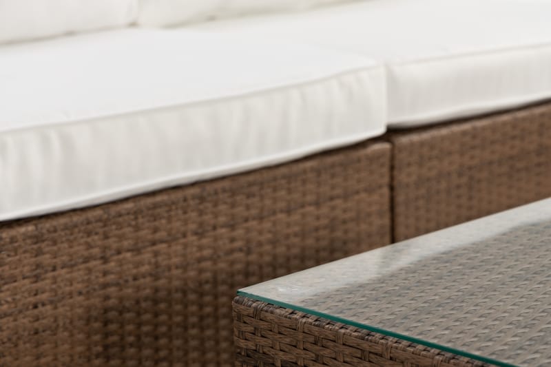 Bahamas Loungegruppe 8 Pers Divan/Bord - Sand - Hage - Utemiljø - Veranda & terrasse - Verandamøbler
