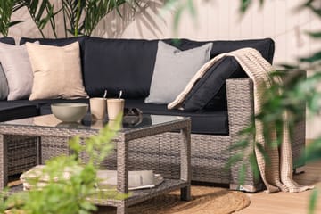 Bahamas Loungegruppe Kunstrotting - Kunstrotting Grå - Hage - Utemiljø - Veranda & terrasse - Verandamøbler