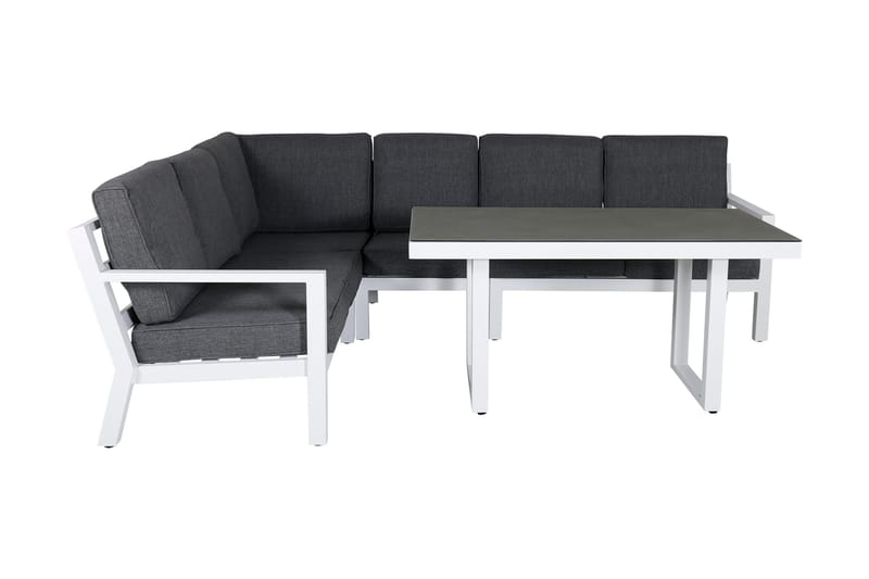 Barcelona Hjørneloungegruppe Hvit - Venture Home - Verandamøbler - Sofagruppe utendørs - Loungesett