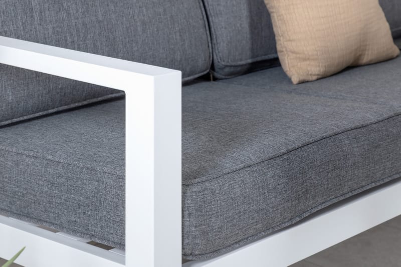 Barcelona Hjørneloungegruppe Hvit - Venture Home - Verandamøbler - Sofagruppe utendørs - Loungesett